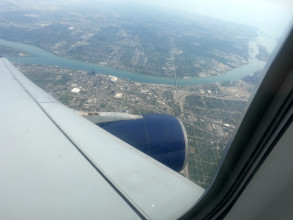 Detroit  and arriving in Chicago
